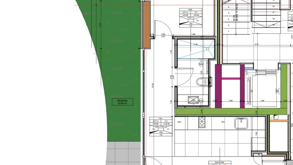 Apartament 2 camere cu gradina - One Lake Club - Schiță 9