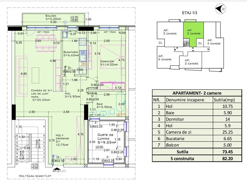 Apartament 2 camere de lux în zona Aerogarii –  Imobil tip boutique - Poză 2