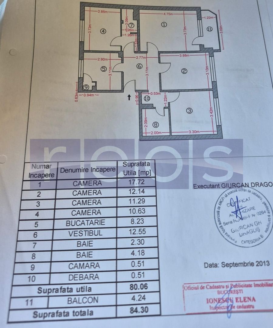 APARTAMENT 4 CAMERE | DECOMANDAT | 2 BAI | BLOC REABILITAT | PARCUL HERASTRAU - Poză 11