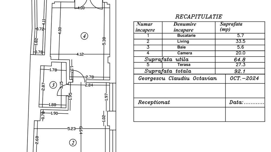 VANZARE 2 CAMERE CU TERASA 27MP JIULUI-BUCURESTII NOI - Poză 1