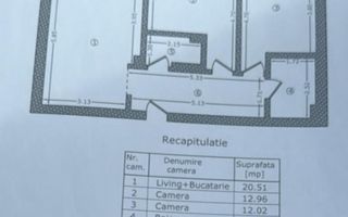 Centrala proprie bloc nou 3 camere Berceni Postalionului - Schiță 7