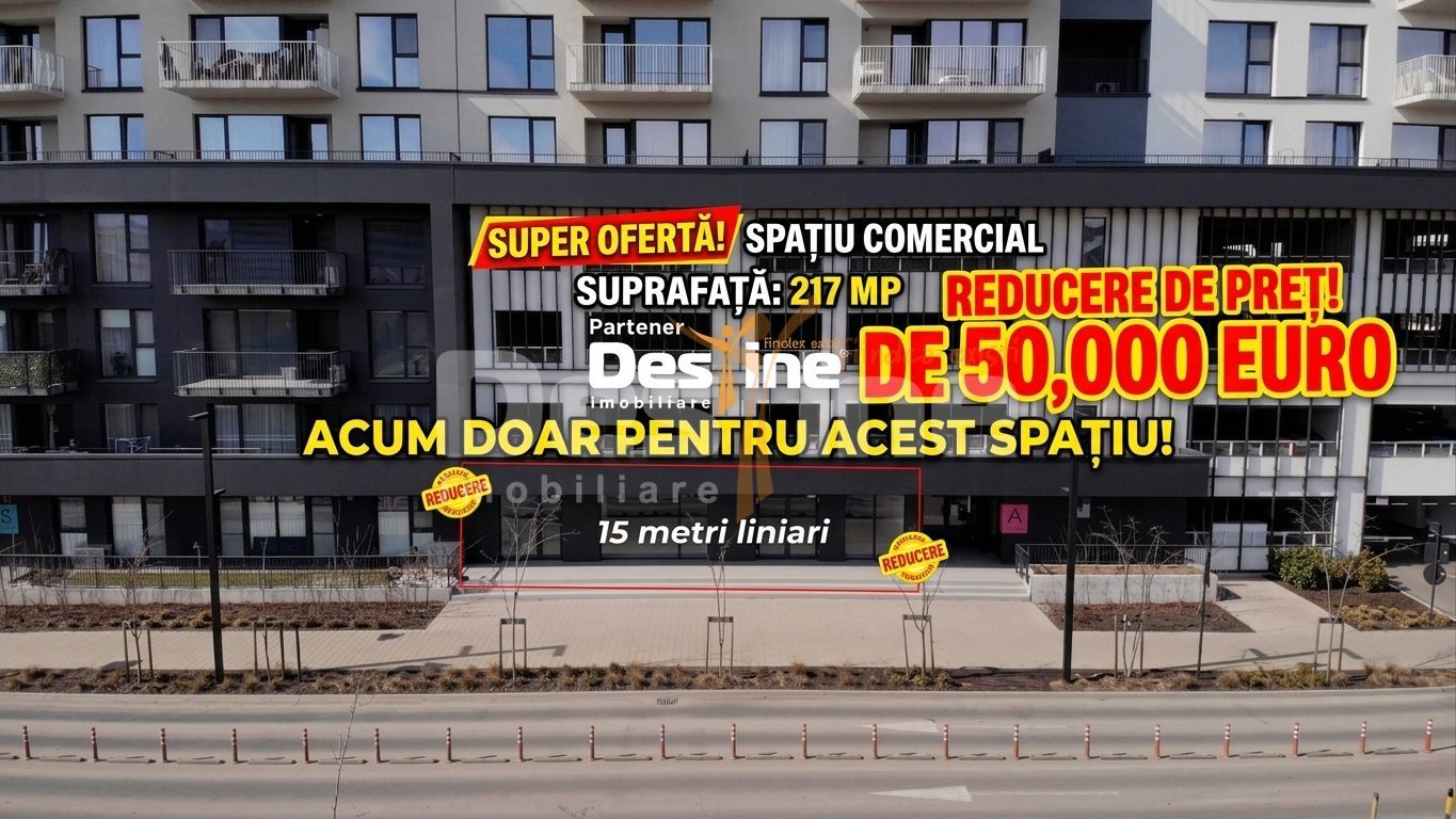 Spatiu Comercial 217 mp parter 2 parcari la intrare in Silk District - Poză 1