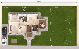 Casa Parter , 105 mp utili, teren 650 mp, Izvorani - Poză 6