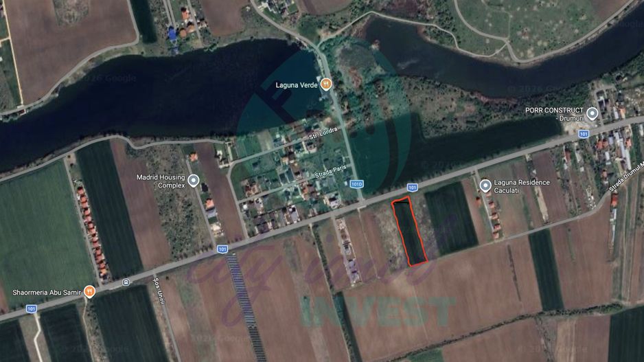 Teren intravilan la sosea | 6.439 mp | lângă Laguna Verde | Investiție - Poză 1