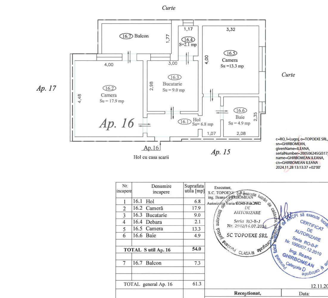 Apartament nr.16 cu 2 camere, boxa si parcare incluse in pret - Poză 2