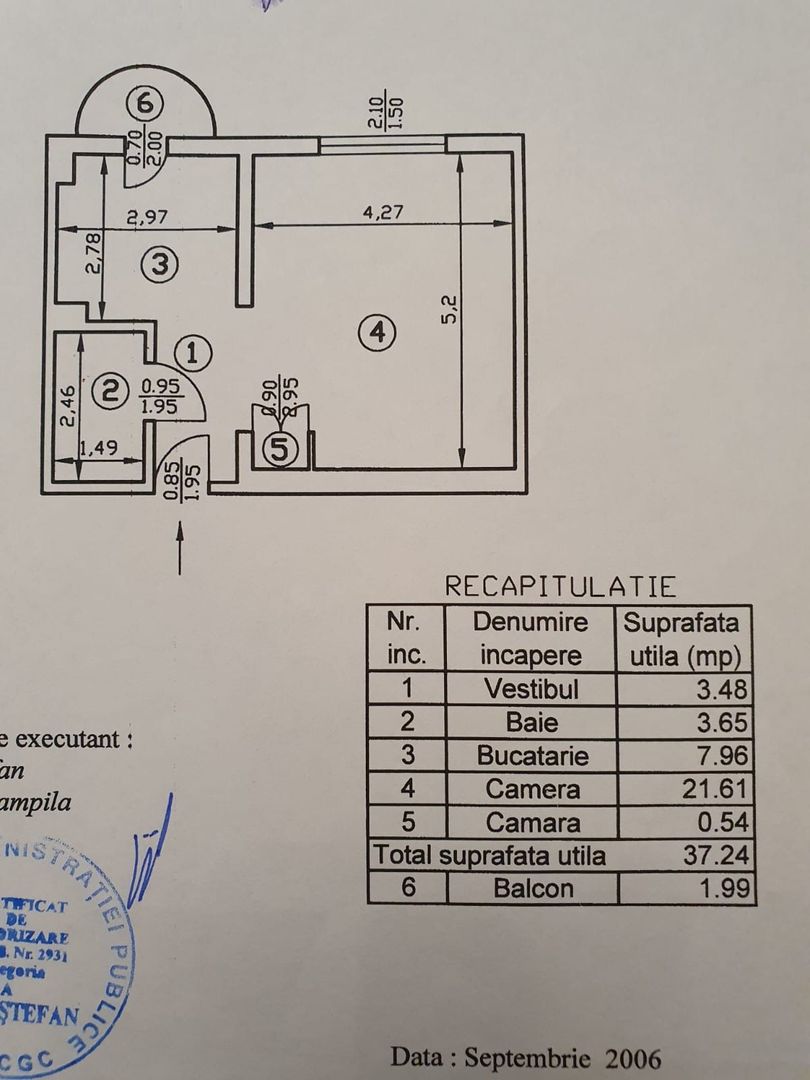 Garsoniera Calea Calarasi - Matei Basarab - Schiță 13