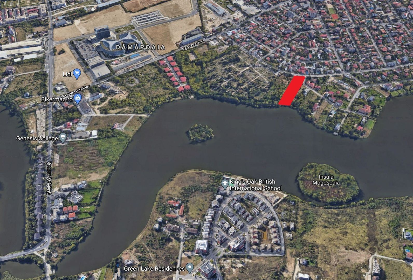 Teren 5963 mp deschidere lac Grivita 42 m cu deschidere la strazi 77 m - Poză 2