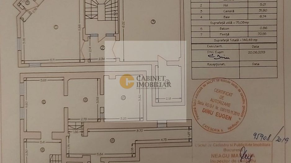 Apartament in vila | 2- 5 camere | Unirii | 150mp - Schiță 6