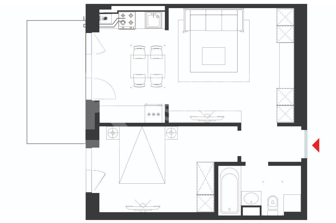 Vânzare, studiou dublu tip 2A, HILS Republica, București - Poză 12