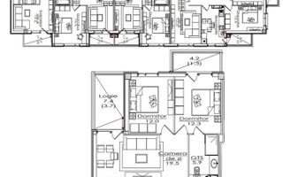 Vânzare, apartament, 2 camere + living, str. Durlești, Dumbrava - Poză 6