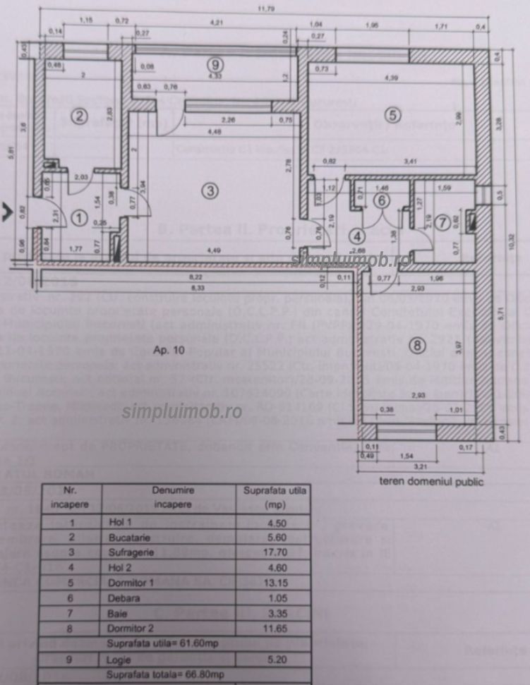 3 camere mobilat renovat Colentina - Schiță 9