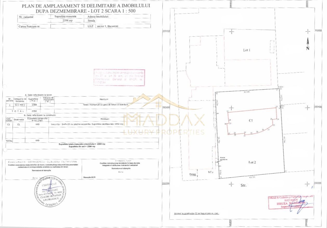 Teren Intravilan *2394 mp*  2S+P+11E //  Nordului - Poză 2