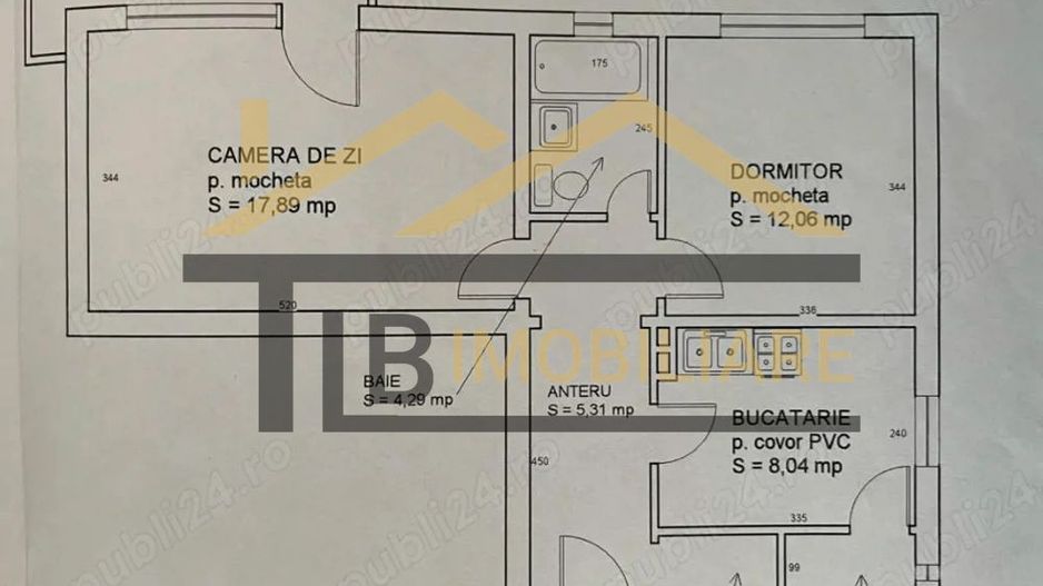 Apartament cu 2 camere, 51 mp, decomandat, Zona Shopping City - Poză 8