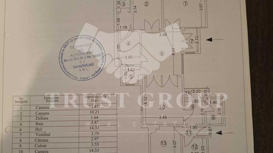 Apartament 3 Camere Victoriei - Schiță 8