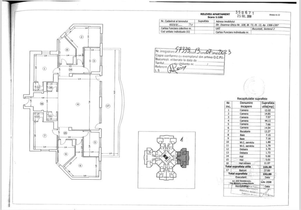 Penthouse 6 camere, 193 mp, Doamna Ghica, Colentina. Se adauga TVA! - Poză 10