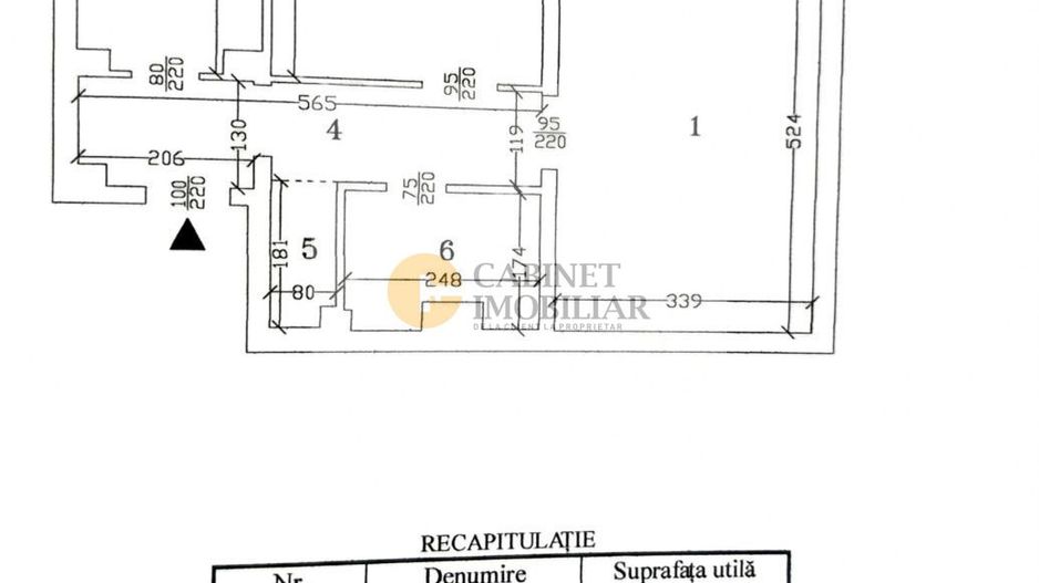 2 Camere-53MP | Decomandat | Credit | 1980 | Reabilitat | M Lujer 4min - Schiță 7