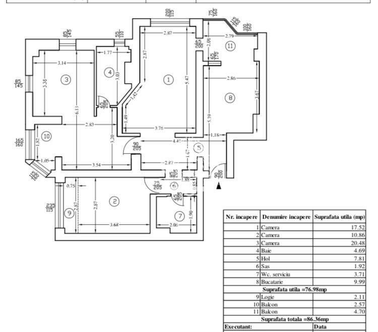 Calea Vacaresti | 3 camere | 87mp | et 8 | loc parcare + boxa | 219.000 euro - Poză 15
