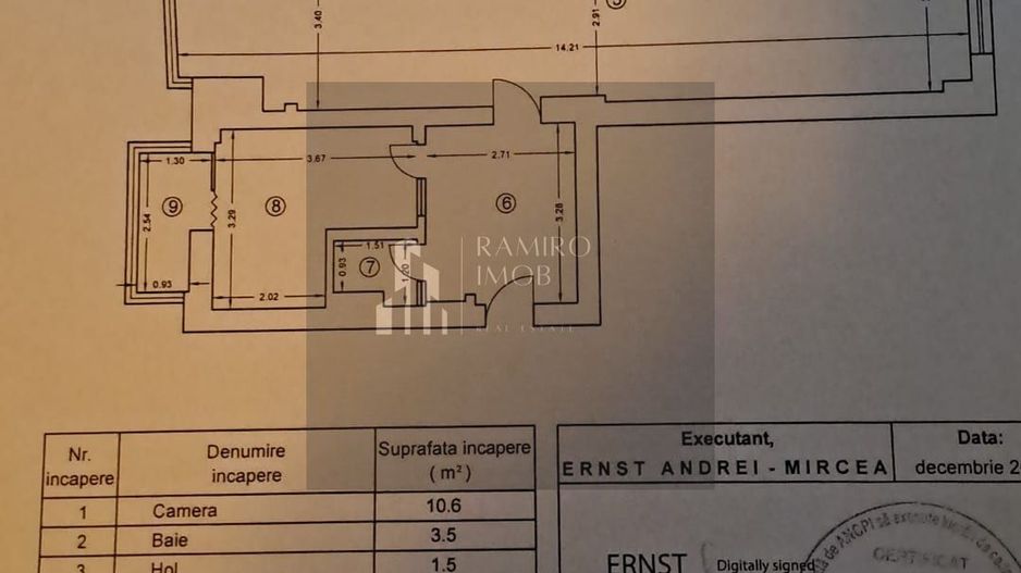 4 camere  etaj 1 /450 m METROU UNIRII - Poză 7