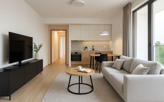 2 camere moderne, balcon, comision 0% – aproape de școli și transport - Poză 1