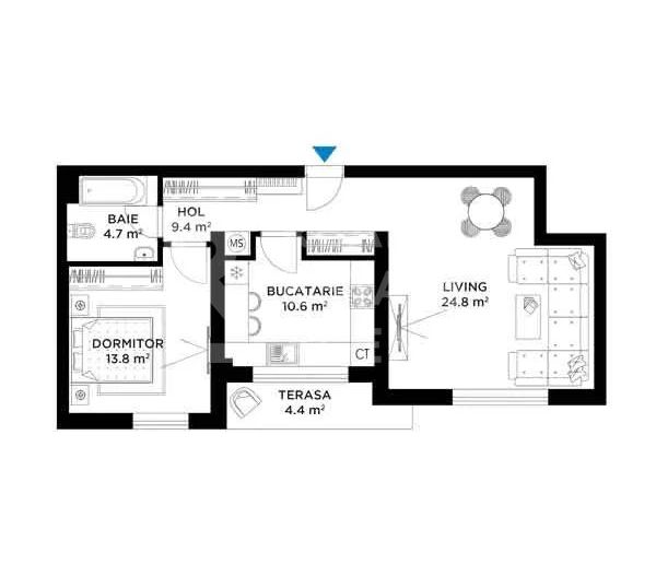 Vânzare, apartament 2 camere în zona Străulești - Poză 13