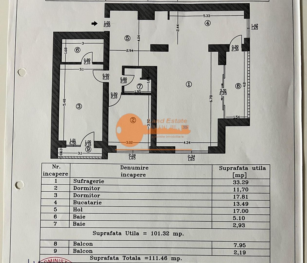 3 camere In City Residence ( 111 mp-Parcare ) - Poză 20