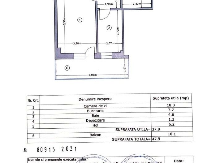 Garsonieră spațioasă 48 mp | Moghioroș Park Residence | V12 - Poză 13
