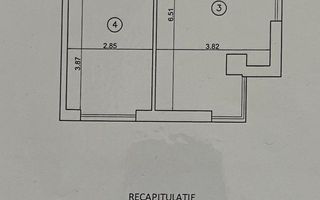 Apartament 2 camere, Nicolina – Lidl | 44,7 mp | Etaj 1 | 115.000 € - Schiță 6