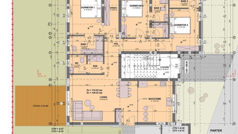 Apartament la Vila, 4 camere si gradina privata - Schiță 12
