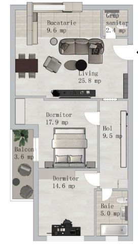 Apartament 3 camere de vanzare - Poză 1