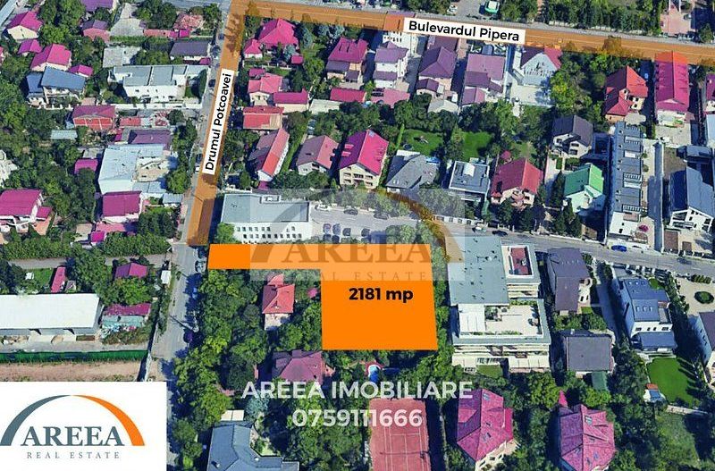 Teren 2181mp in Pipera-str Drumul Potcoavei colt cu Vlad Tepes - Poză 3