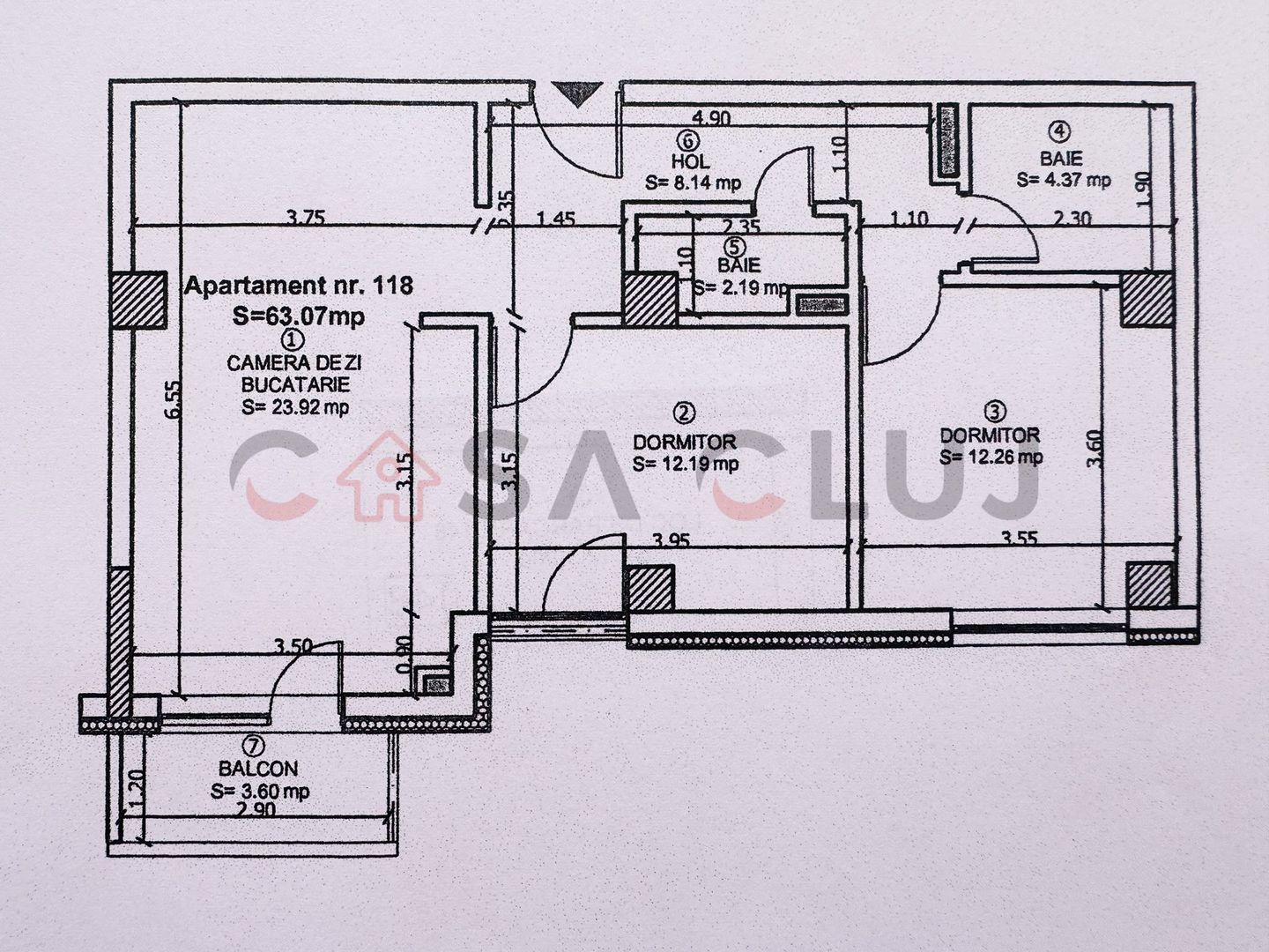 APARTAMENT 3 CAMERE | SOPORULUI | 63 MP | PARCARE SUBTERANA - Poză 12