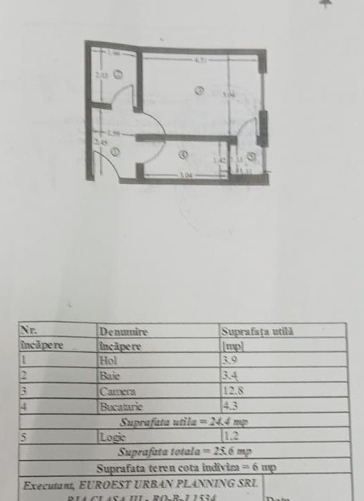 GARSONIERĂ nou RENOVATĂ, etaj 4, zona FILATURII; - Poză 8