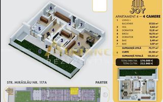 Joy Rezidence Ap. 4 camere cu gradina langa Metrou Berceni - Poză 7