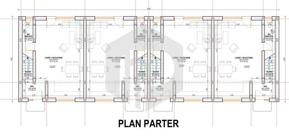Arhitectilor | 3 Camere 76mpu | Intabulat | Gradina  | Dezvoltator - Poză 5