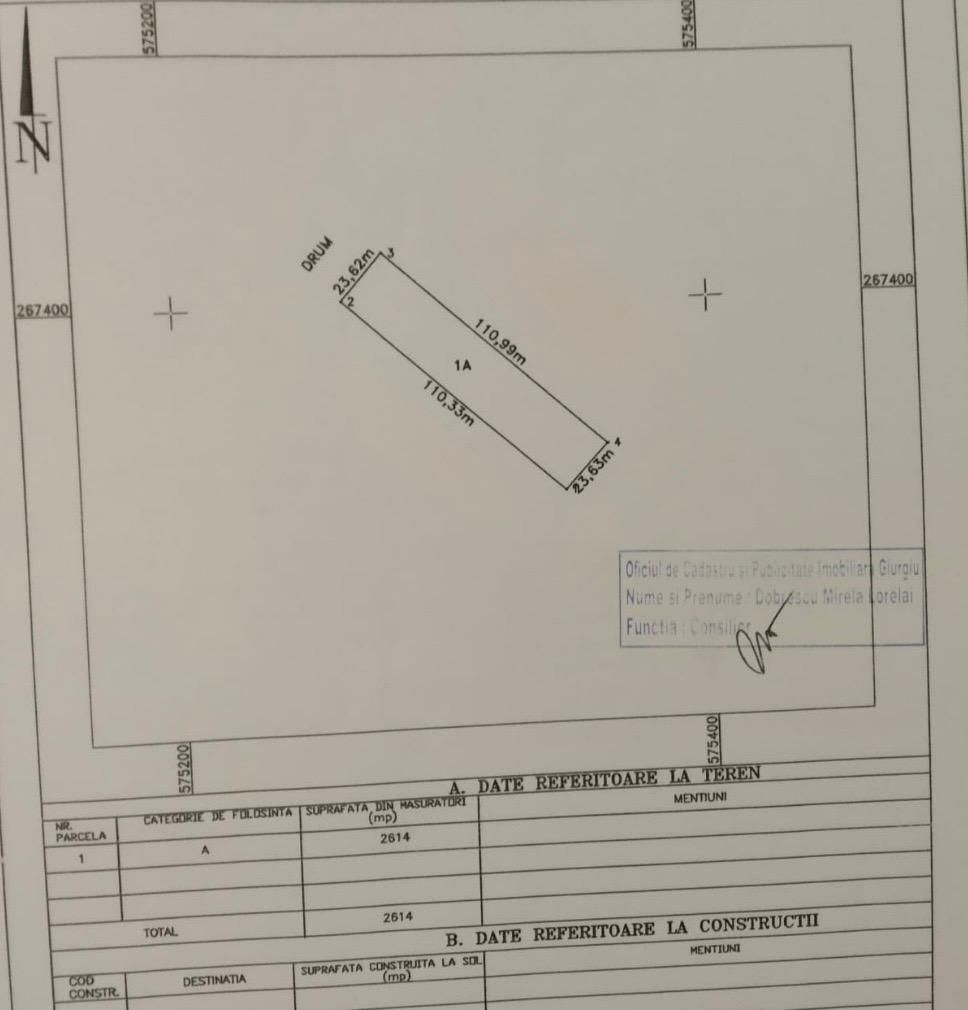 Teren intravilan Drumul Fermei - Schiță 5