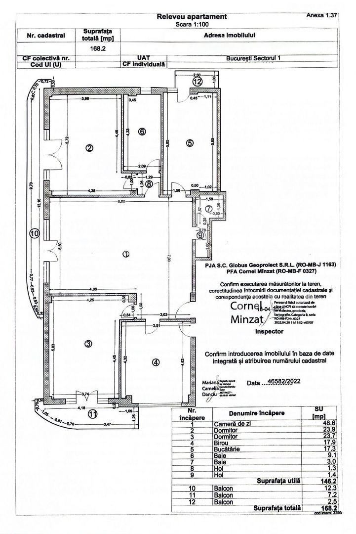 Primaverii 4 camere | Loc parcare| Boxa | 150mp - Schiță 25
