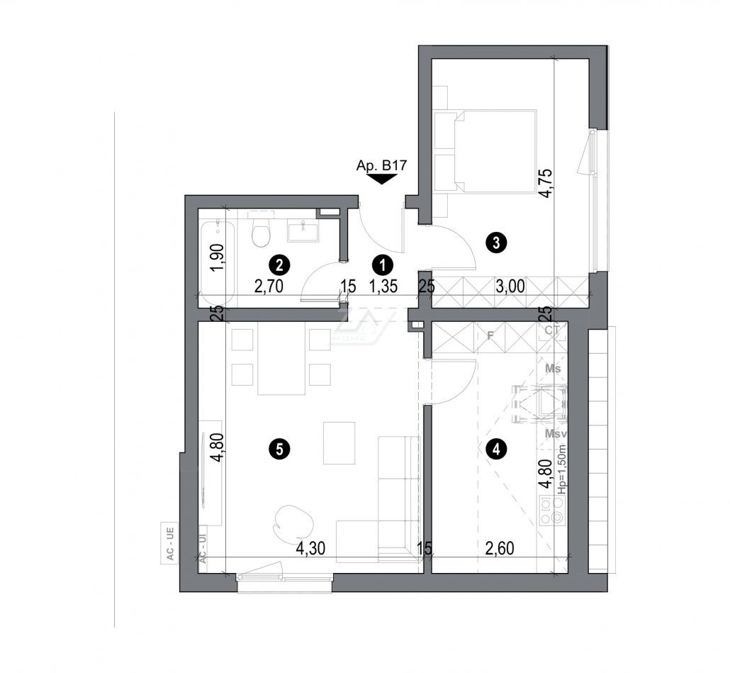 Bloc finalizat. LIFT. Loc de parcare. - Poză 9