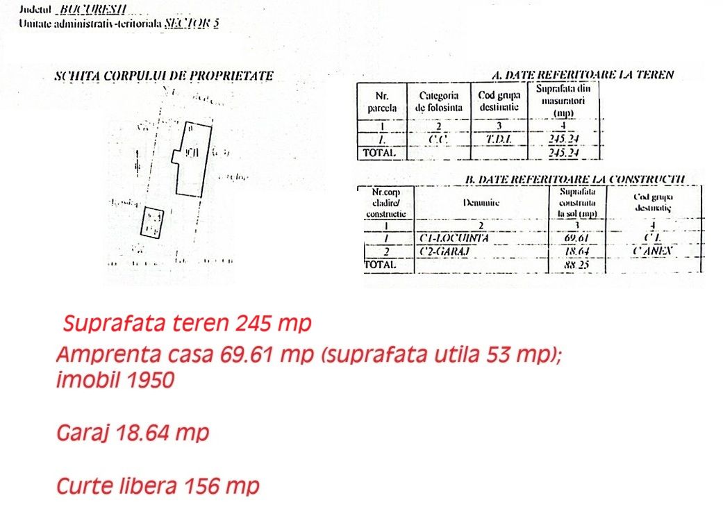 Casă de vanzare teren 245 mp | Parcare | Garaj | Rahova Alexandriei - Poză 4
