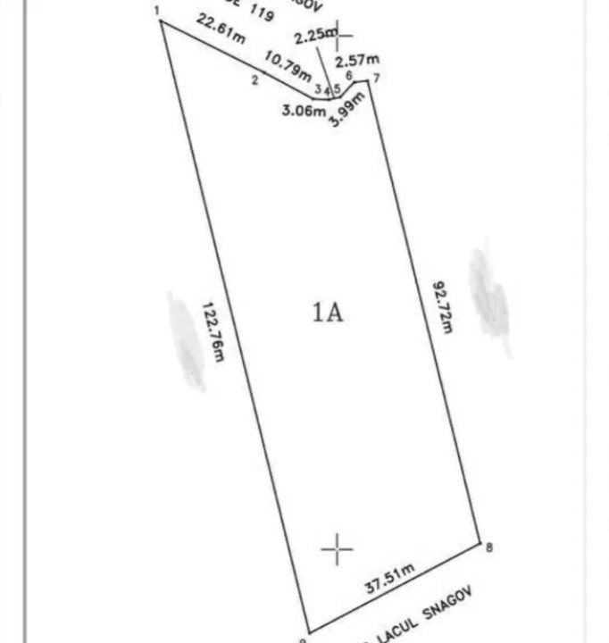 Teren intravilan 4000 mp | Deschidere completa Lac Snagov Toate Utilitatile P+2 - Schiță 15