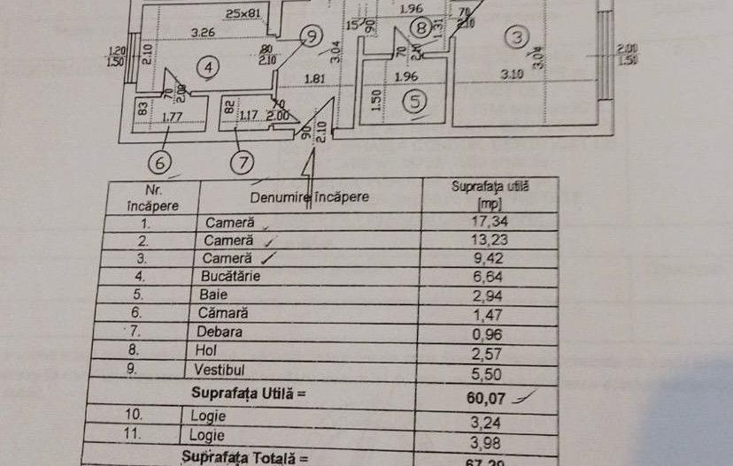 Apartament 3 camere decomandat Berceni - Poză 11