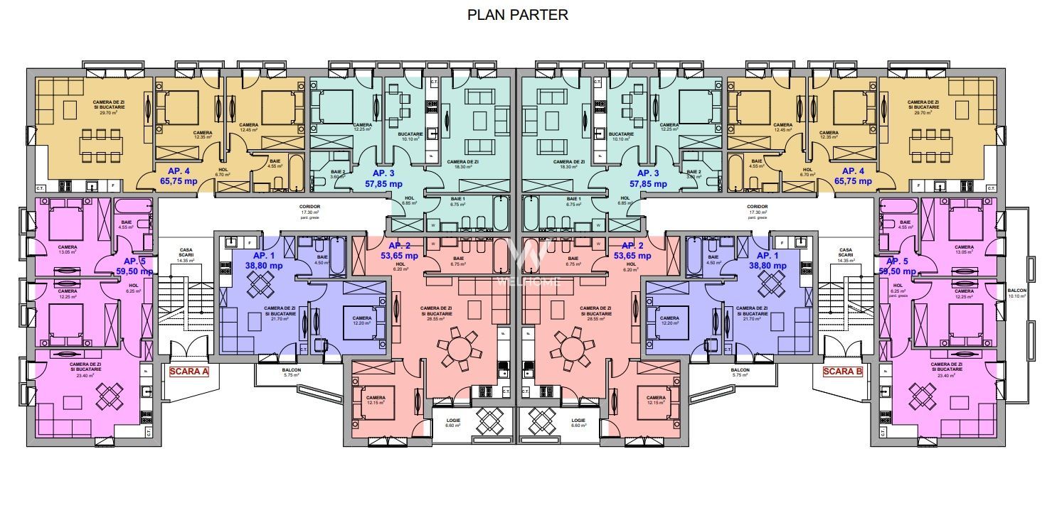 Apartament 3 camere,  Prelungirea Doamna Stanca - Schiță 5