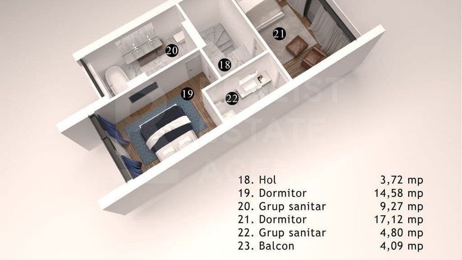 Vânzare, casă, 3 nivele, 166 mp, str. Costiujeni, Codru - Schiță 5