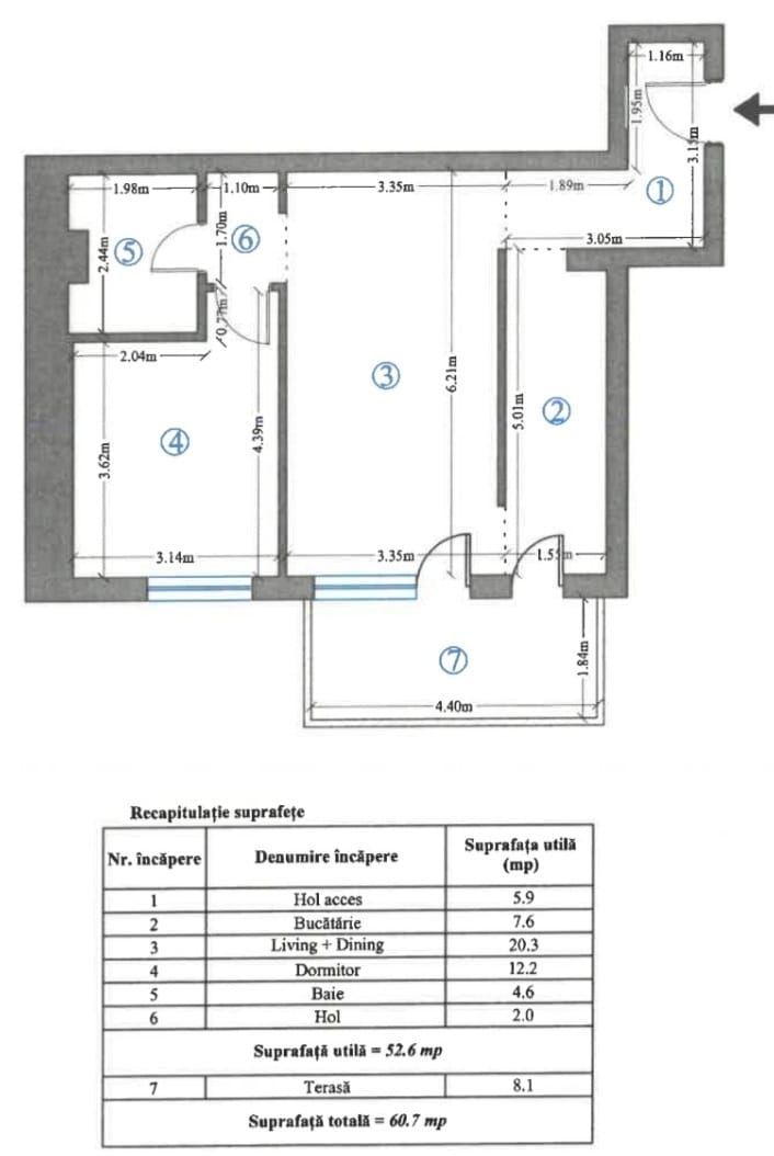 Vanzare Apartament modern cu 2 camere etaj 3 langa Petrom City - Poză 18