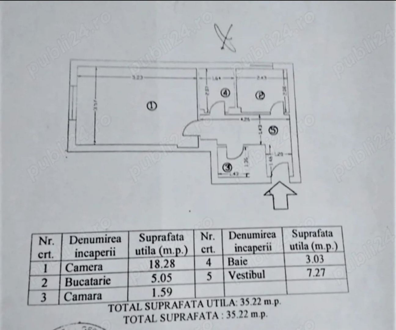 GARSONIERA FLOREASCA, BUCATARIE DESCHISA, CENTRALA TERMICA, MODERN - Schiță 8
