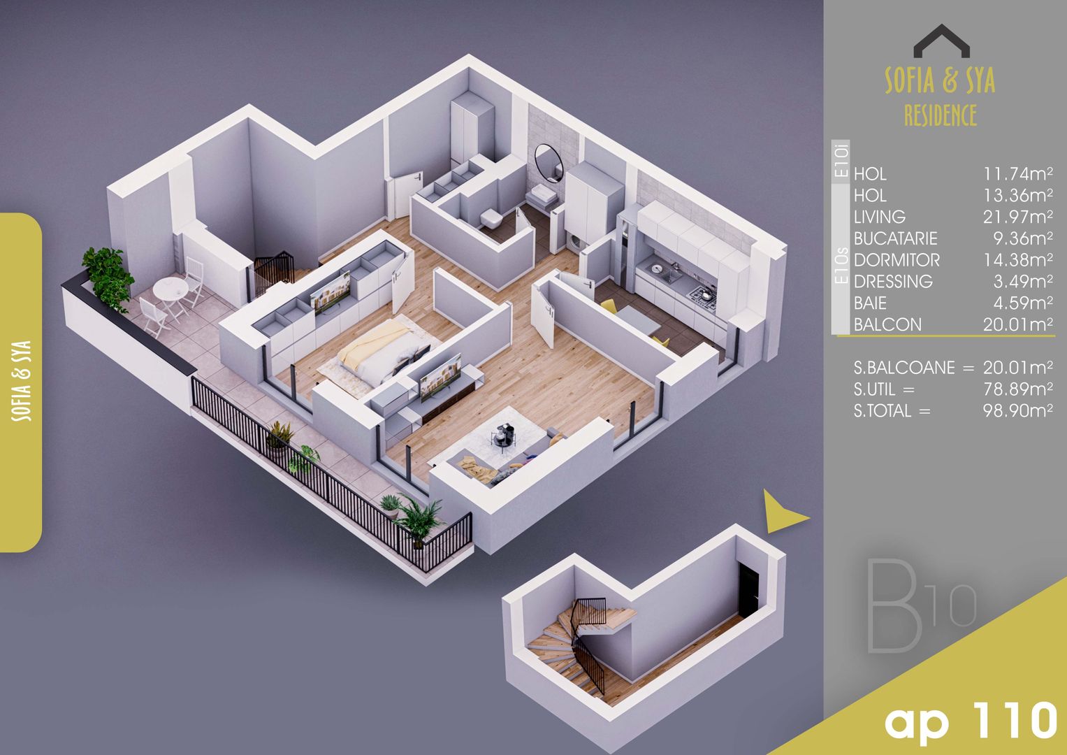 Duplex 2 camere Parcare Bonus-Titan-Pallady- 10 min Metrou Nicolae Teclu - Schiță 6