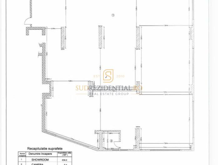 Spatiu comercial 439 mp, stradal Turnu Magurele, Aparatorii Patriei - Schiță 12