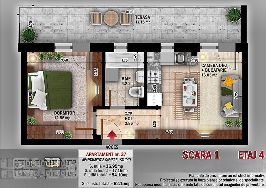 Apartament 2 camere I Th. Pallady I Vanzare - Poză 13