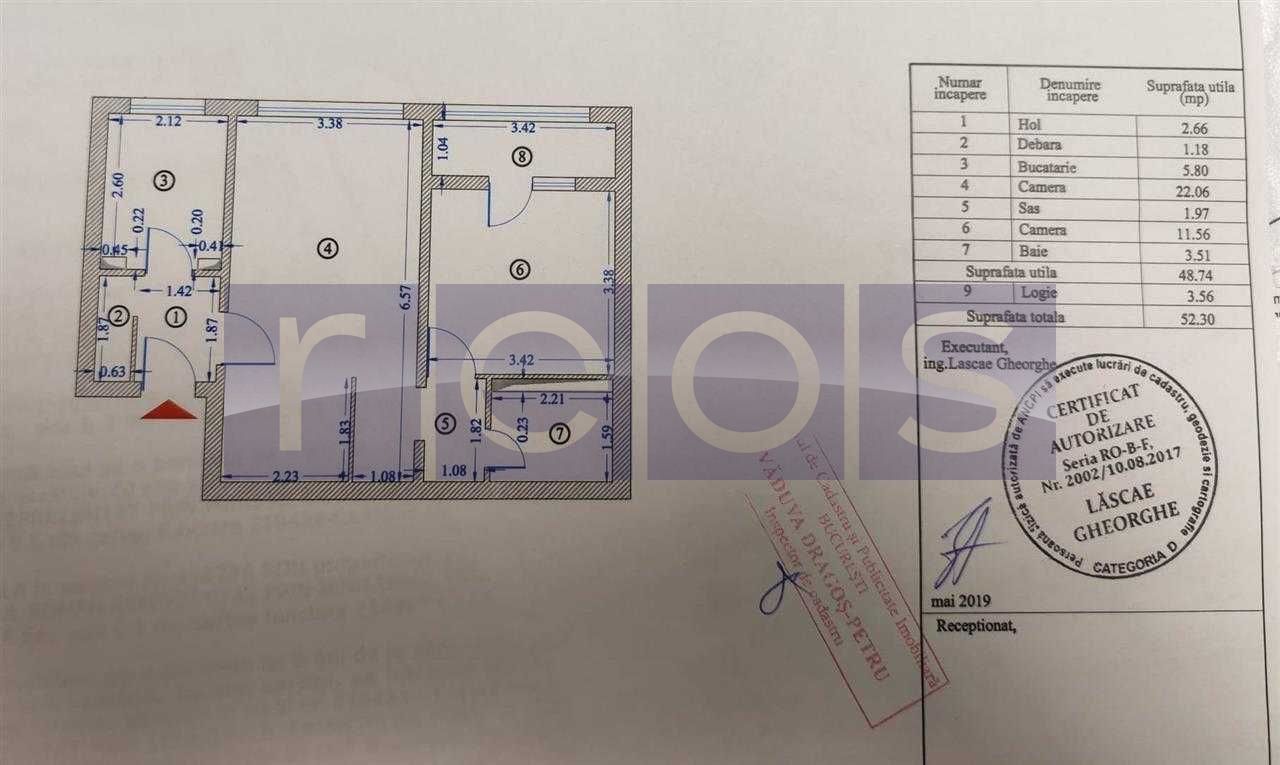 VANZARE APARTAMENT 2 CAMERE 52MP TITAN OZANA 1 DECEMBRIE 1918 SEMIDECOMANDAT - Poză 7