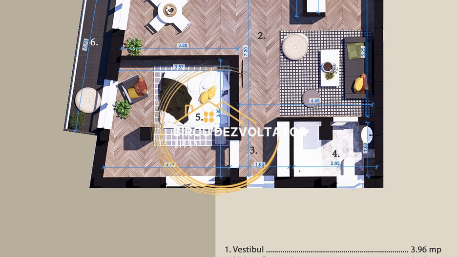 Dezvoltator Bloc boutique Premium Zona verde Vedere libera 1 DECEMBRIE - Schiță 8