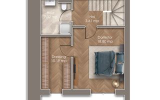 Vilă Duplex Premium în Otopeni/Metrou la 900 m/Spatioasa - Poză 7